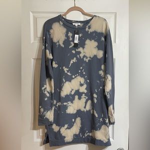 Hashtag Tie Dye Sweatshirt Dress